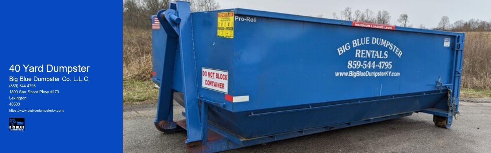 40 Yard Dumpster