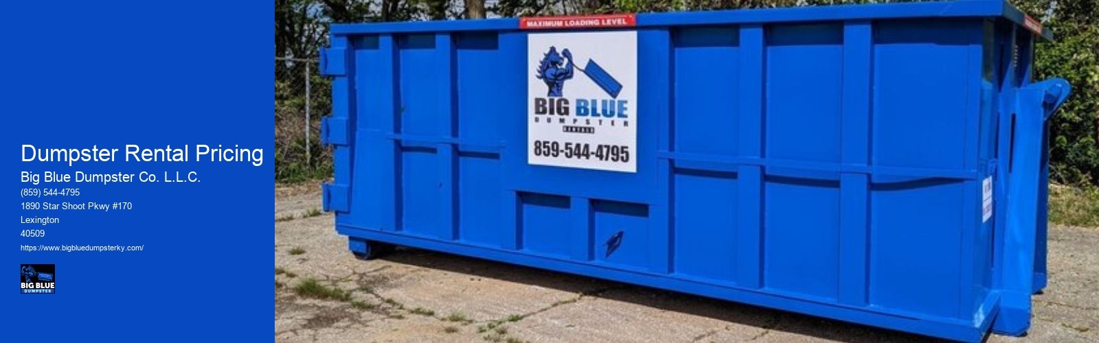 Dumpster Rental Pricing