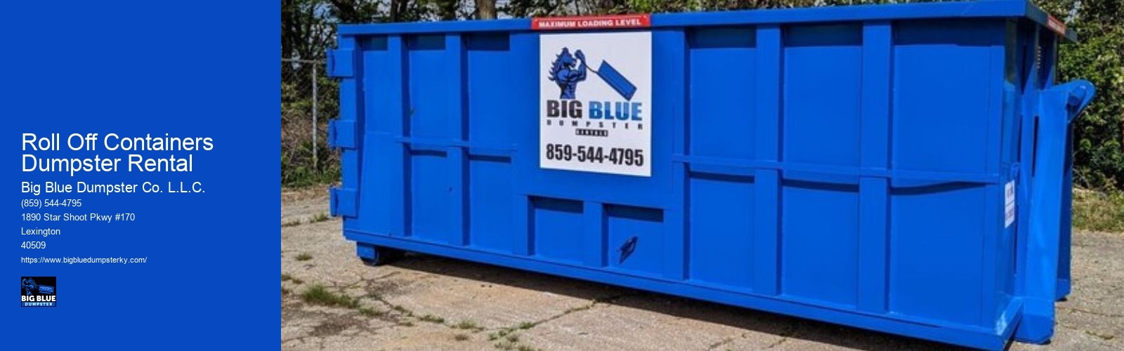 Roll Off Containers Dumpster Rental