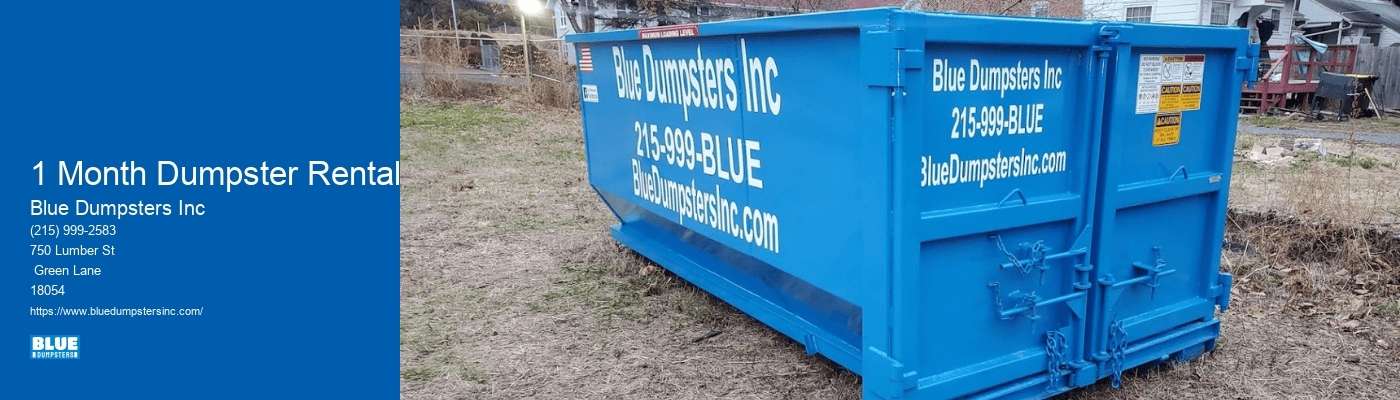 1 Month Dumpster Rental