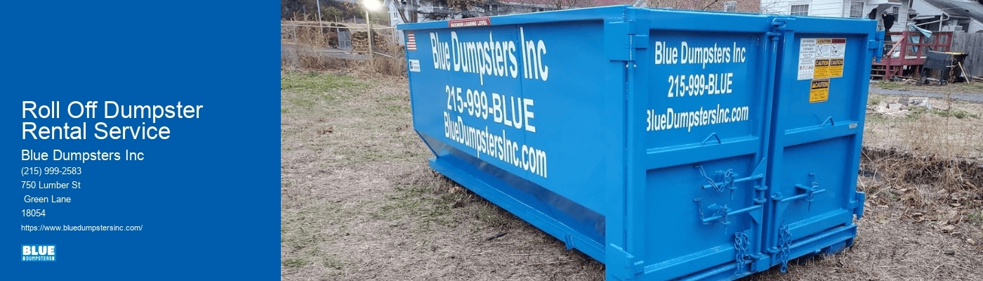 Roll Off Dumpster Rental Service