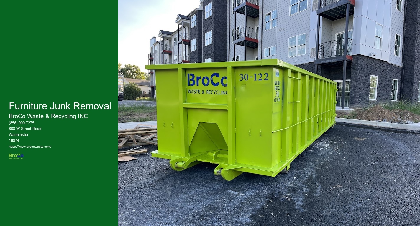 Furniture Junk Removal BroCo Waste & Recycling INC Furniture Junk Removal