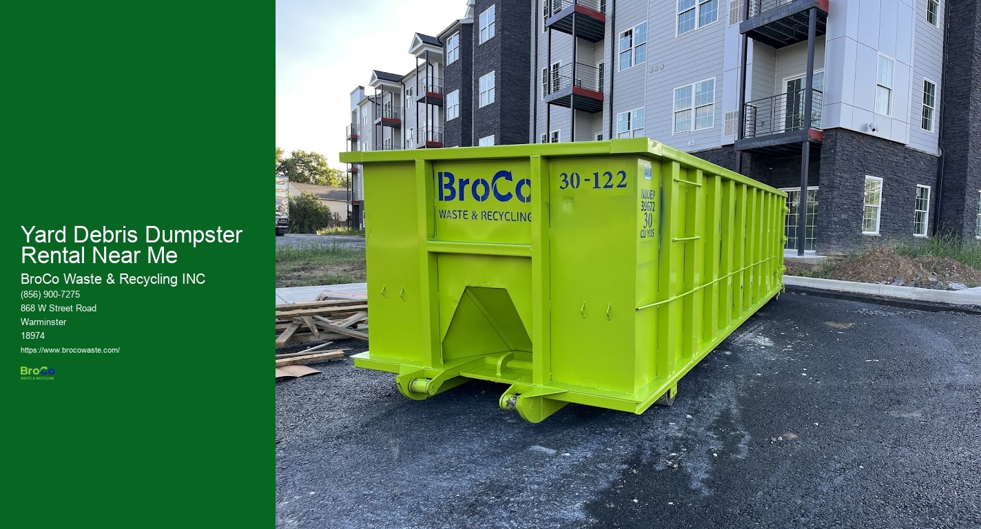 Yard Debris Dumpster Rental Near Me BroCo Waste & Recycling INC Yard Debris Dumpster Rental Near Me