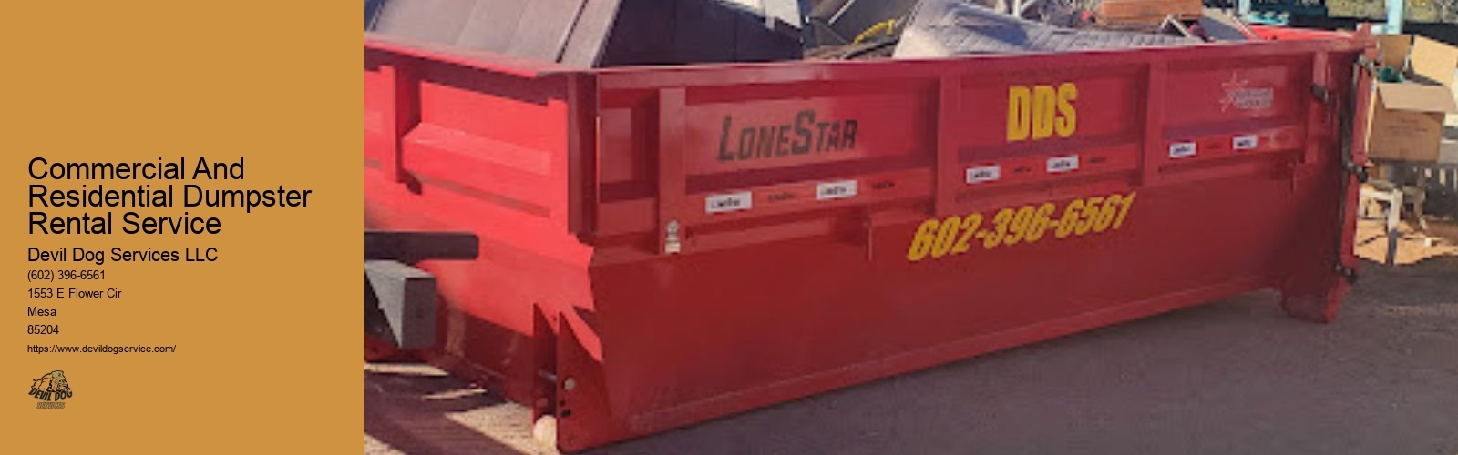 Commercial And Residential Dumpster Rental Service