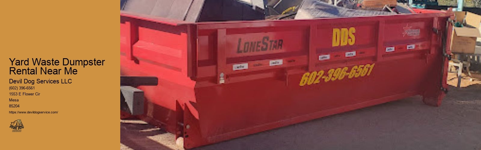 Yard Waste Dumpster Rental Near Me