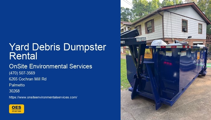 Environmental Dumpster Rental