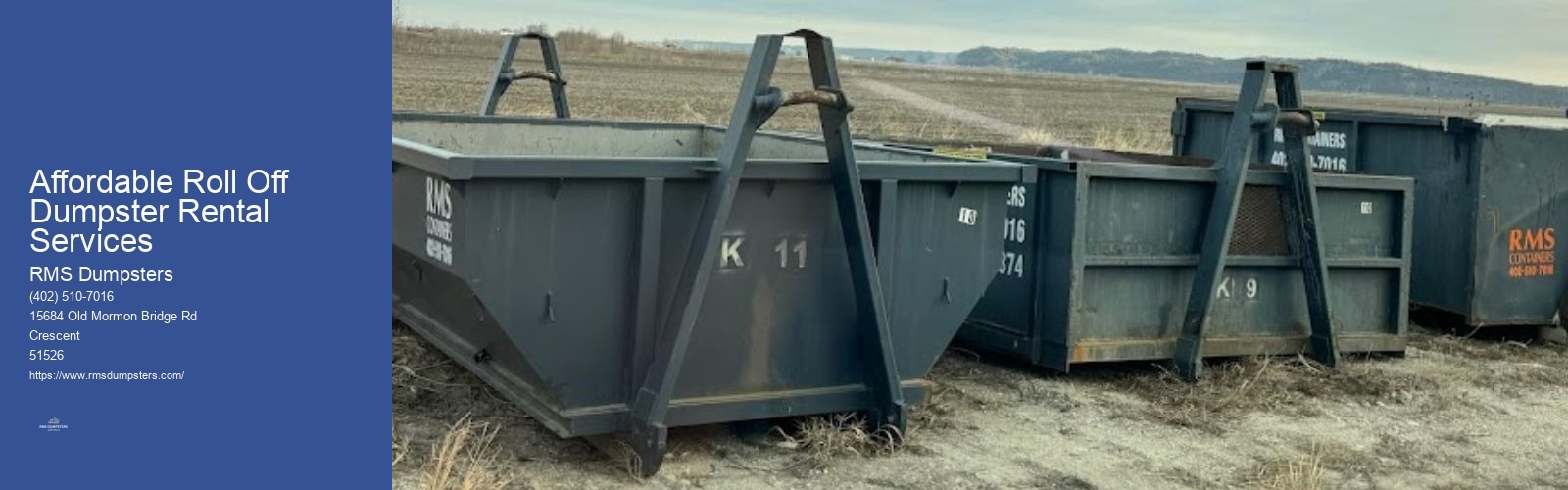 Affordable Roll Off Dumpster Rental Services RMS Dumpsters Affordable Roll Off Dumpster Rental Services