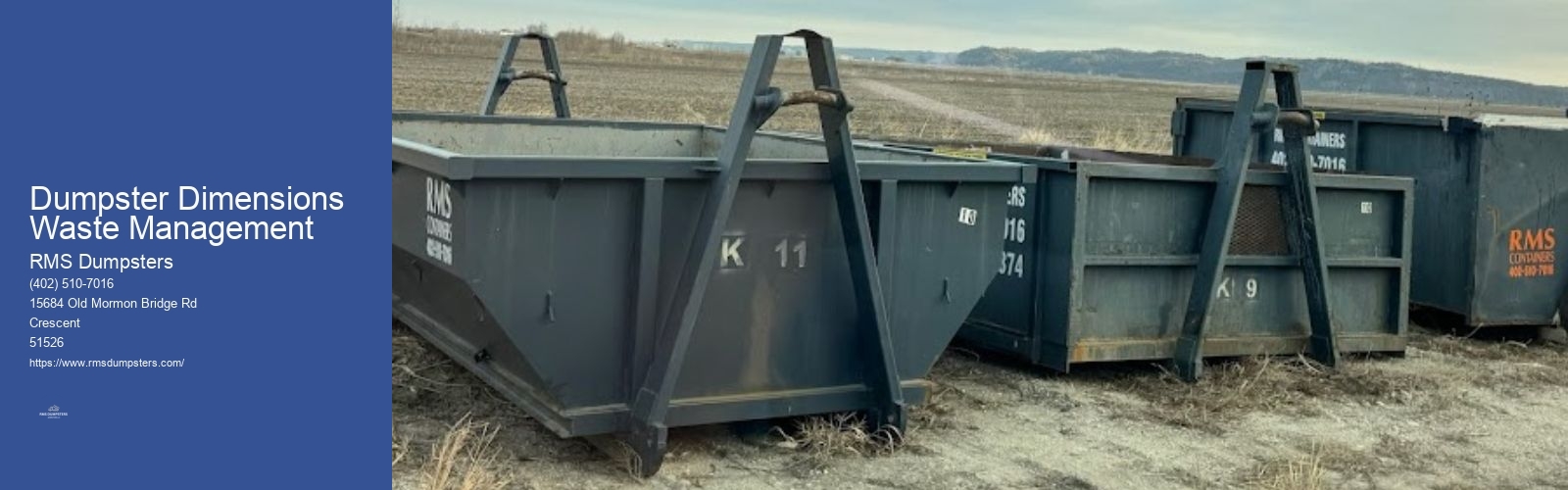 Dumpster Dimensions Waste Management