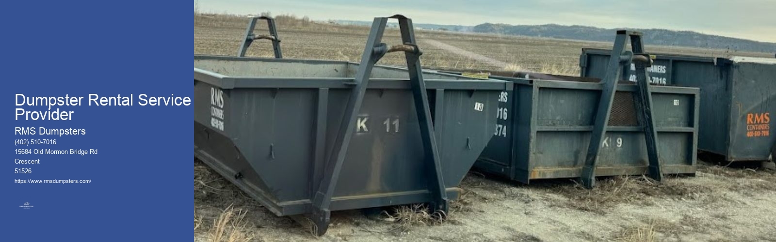 Dumpster Rental Service Provider RMS Dumpsters Dumpster Rental Service Provider
