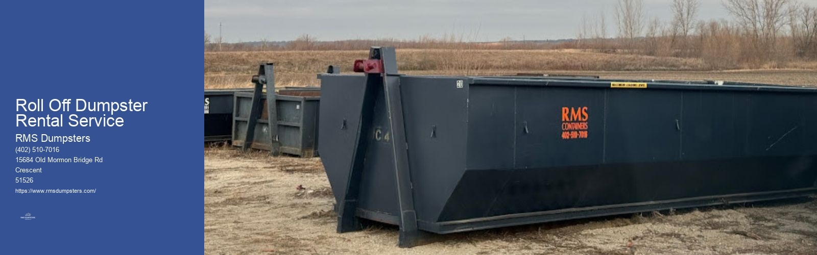 Roll Off Dumpster Rental Service RMS Dumpsters Roll Off Dumpster Rental Service