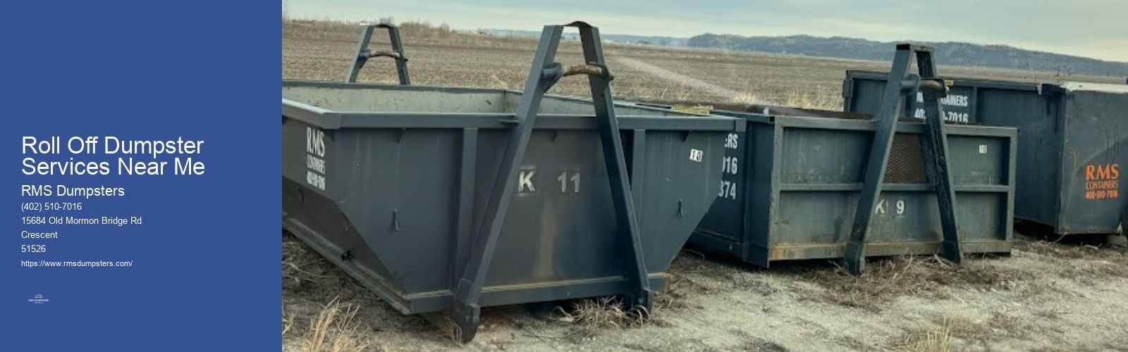 Roll Off Dumpster Services Near Me