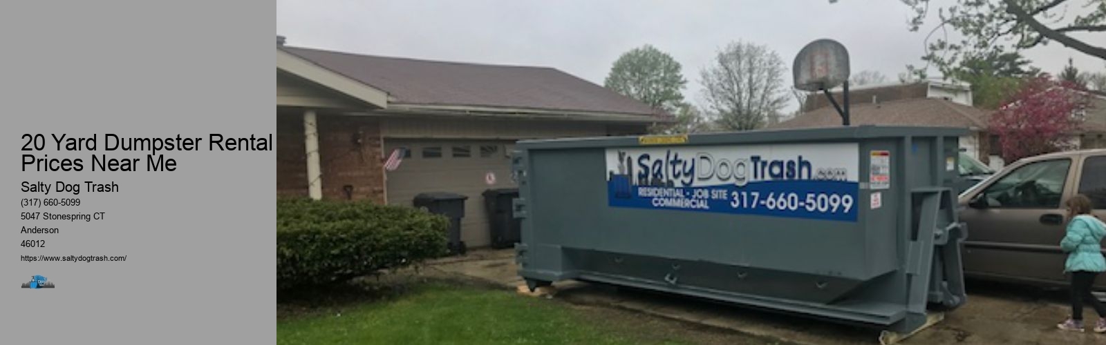 20 Yard Dumpster Rental Prices Near Me