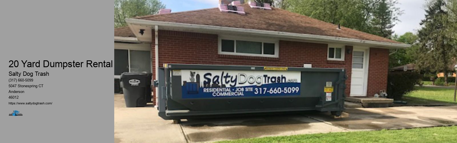 20 Yard Dumpster Rental
