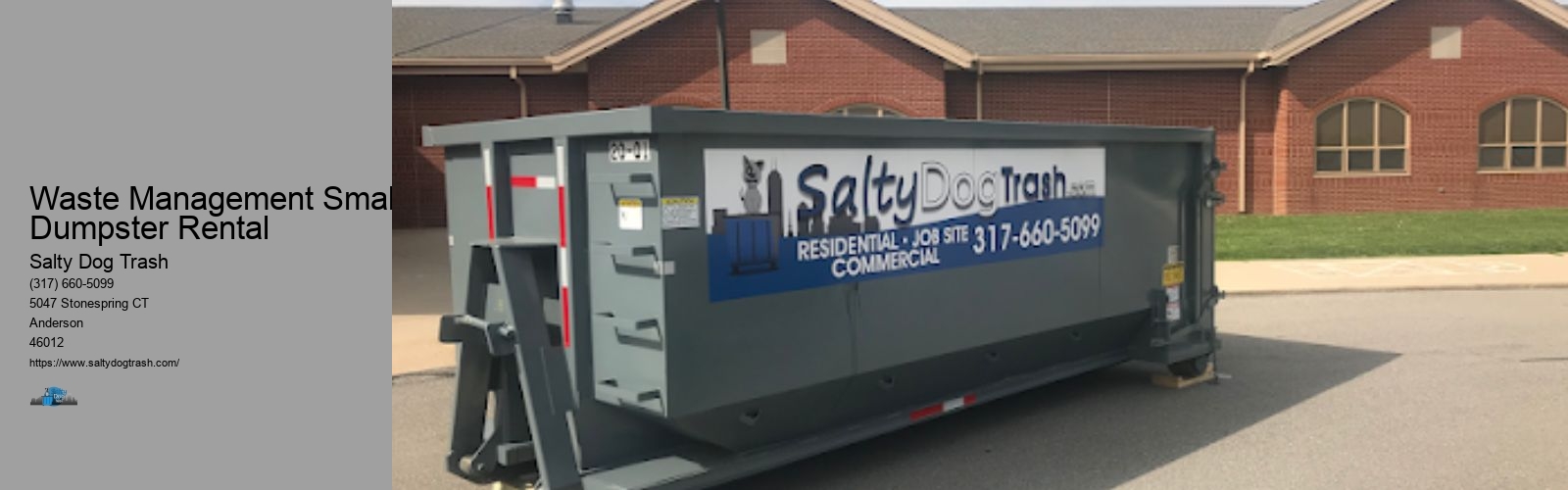 Waste Management Small Dumpster Rental