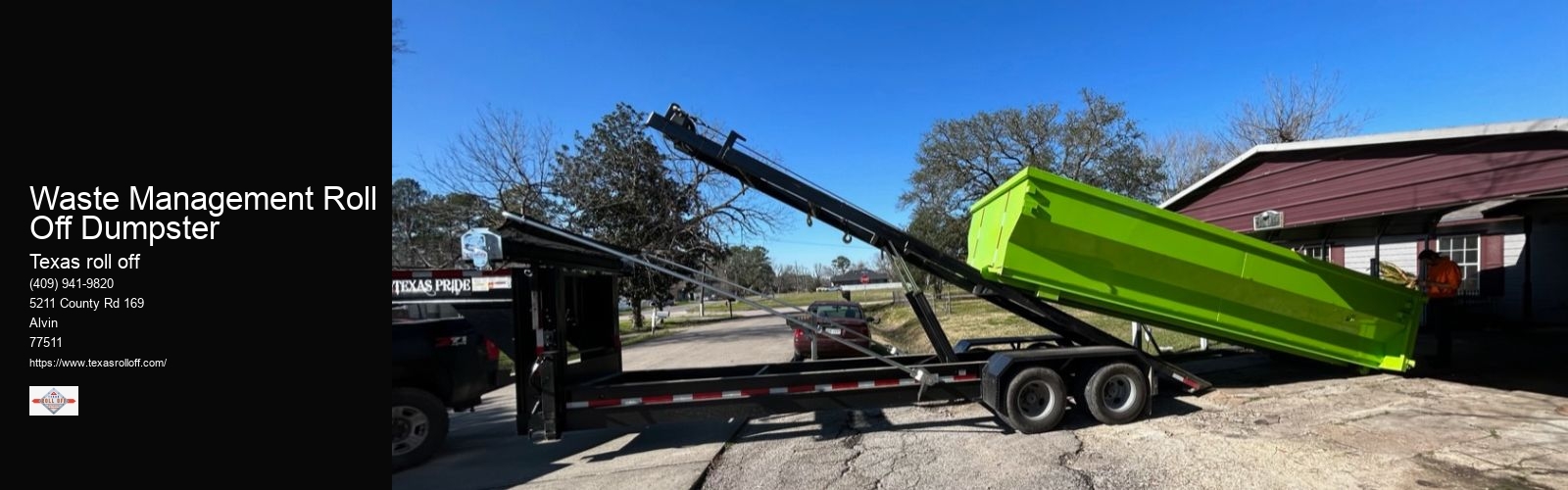 Waste Management Roll Off Dumpster